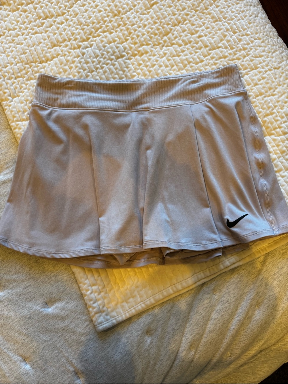 Nike Light Gray Dri-FIT Athletic Skort with Built-In Shorts
